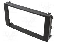 Radio frame; Mitsubishi; 2 DIN; black ACV