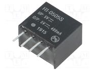 Converter: DC/DC; 2W; Uin: 4.5÷5.5V; Uout: 5VDC; Iout: 400mA; SIP4; RI 