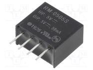 Converter: DC/DC; 0.25W; Uin: 4.5÷5.5V; Uout: 5VDC; Iout: 50mA; SIP4 RECOM