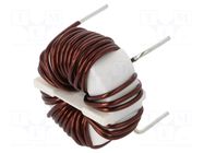 Inductor: wire; THT; 2mH; 28mΩ; SC; 250VAC; 10A; -25÷120°C KEMET