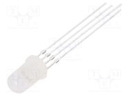 Programmable LED; 5mm; RGB; 1.8÷2.2/2.8÷3.1/2.9÷3.2V; -25÷80°C WORLDSEMI