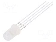 Programmable LED; RGB; 5mm; 1.8÷2.2/2.8÷3.1/2.9÷3.2VDC; -25÷80°C WORLDSEMI