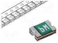 Fuse: PTC polymer; 0.5A; Imax: 100A; 0ZCK; 0805 BEL FUSE