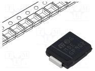 Diode: TVS; 1.5kW; 6.8V; 143A; unidirectional; SMC; reel,tape STMicroelectronics