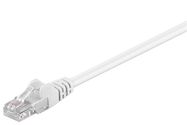 CAT 5e Patch Cable, U/UTP, white, 0.5 m - copper-clad aluminium wire (CCA)