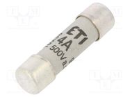 Fuse: fuse; gG; 4A; 500VAC; cylindrical; 10.3x38mm ETI POLAM