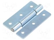 Hinge; Width: 30mm; zinc-plated steel; H: 45mm ELESA+GANTER