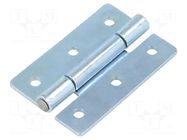 Hinge; Width: 30mm; stainless steel; H: 45mm ELESA+GANTER