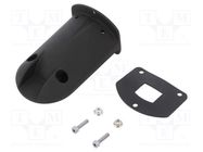 Signallers accessories: wall mounting element; black; IP65 