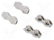 Rope clamp; ER1022, ER5018, ER6022; stainless steel; 4pcs. OMRON