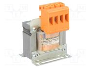 Transformer: mains; 12VA; 230VAC; 230V; Leads: terminal block; IP00 INDEL