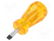 Screwdriver; slot; SL 6,5; HD Classic Stubby; Blade length: 25mm C.K