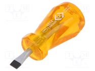 Screwdriver; slot; SL 8; HD Classic Stubby; Blade length: 25mm C.K