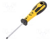 Screwdriver; slot; SL 4; Dextro; Blade length: 75mm C.K