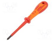 Screwdriver; insulated; MOD; 1; Blade length: 75mm; 1kVAC C.K