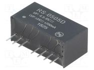 Converter: DC/DC; 2W; Uin: 4.5÷9V; Uout: 5VDC; Uout2: -5VDC; SIP8 RECOM