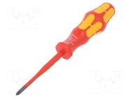 Screwdriver; insulated,slim; PlusMinus PH-type; SL/PH1; 1kVAC WERA