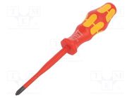 Screwdriver; insulated,slim; PlusMinus cross PH-type; SL/PH2 WERA