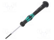 Screwdriver; slot; precision; 2,5x0,4mm; Kraftform Micro WERA