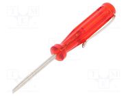 Screwdriver; slot; SL 3; Blade length: 40mm; Overall len: 100mm WIHA