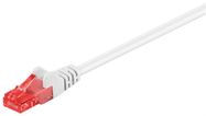 CAT 6 Patch Cable, U/UTP, white, 0.5 m - copper-clad aluminium wire (CCA)