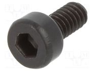 Screw; M2x4; 0.4; Head: cheese head; hex key; HEX 1,5mm; steel BOSSARD