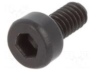 Screw; M2x4; 0.4; Head: cheese head; hex key; HEX 1.5mm; steel BOSSARD