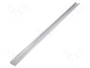 Profiles for LED modules; natural; L: 1m; FLAT8; aluminium TOPMET