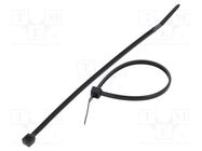 Cable tie; L: 120mm; W: 2.5mm; polyamide; 80N; black; Ømax: 30mm FIX&FASTEN