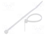 Cable tie; L: 80mm; W: 2.5mm; polyamide; 80N; natural; Ømax: 16mm FIX&FASTEN