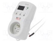 Module: regulator; digital; temperature; Temp: -10÷45°C; IP30; 16A NOVATEK ELECTRO