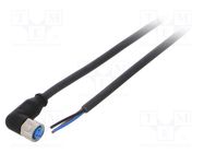 Connection lead; M8; PIN: 3; angled; 10m; plug; 60VAC; 4A; Y; -40÷80°C SICK