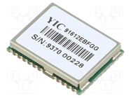 Module: GPS/QZSS; ±2m; GPS; -167dBm; 2.7÷3.6VDC; 9.6kbps; 10Hz; SMD YIC