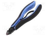 Pliers; side,cutting,precision; ESD; oval head; 138mm 