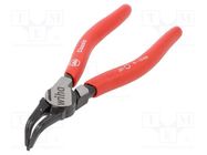 Pliers; for circlip; internal; 8÷13mm; Pliers len: 139mm; angular WIHA