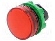 Control lamp; 22mm; Harmony XB5; -25÷70°C; Ø22mm; IP66; red SCHNEIDER ELECTRIC