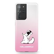 Karl Lagerfeld KLHCS21LCFNRCPI S21 Ultra G998 hardcase pink / pink Choupette Fun, Karl Lagerfeld