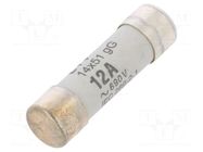 Fuse: fuse; 12A; 690VAC; gG; cylindrical,industrial; 14x51mm ETI POLAM