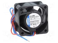 Fan: DC; axial; 12VDC; 40x40x25mm; 24m3/h; 44dBA; ball; 13000rpm EBM-PAPST