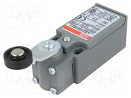 Limit switch; lever R 26,5mm, plastic roller Ø18mm; NO + NC ABB