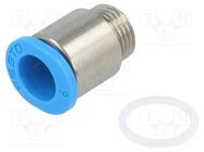 Push-in fitting; threaded,straight; -0.95÷6bar; Thread: M8 