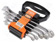 Wrenches set; combination spanner; 8mm,10mm,13mm,17mm,19mm 