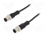 Cable: for sensors/automation; PIN: 5; M12-M12; B code-Profibus AMPHENOL LTW