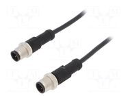 Cable: for sensors/automation; PIN: 5; with metal nut; plug; 60V AMPHENOL LTW
