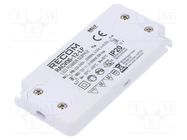 Power supply: switching; LED; 6W; 12VDC; 500mA; 198÷264VAC; IP20 RECOM