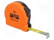 Measuring tape; L: 3m BAHCO