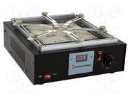 Preheater; 600W; 130x130mm; 220÷240VAC; 100÷380°C; ESD; Plug: EU THERMALTRONICS