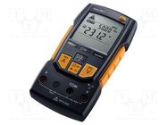 Digital multimeter; VDC: 0.1mV÷600V; VAC: 0.1mV÷600V; 1mHz÷500kHz TESTO