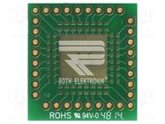 Board: universal; multiadapter; W: 26.67mm; L: 28.57mm; QFP32 ROTH ELEKTRONIK GMBH