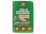 Board: universal; multiadapter; W: 8.25mm; L: 13.02mm; SOT23-3 ROTH ELEKTRONIK GMBH